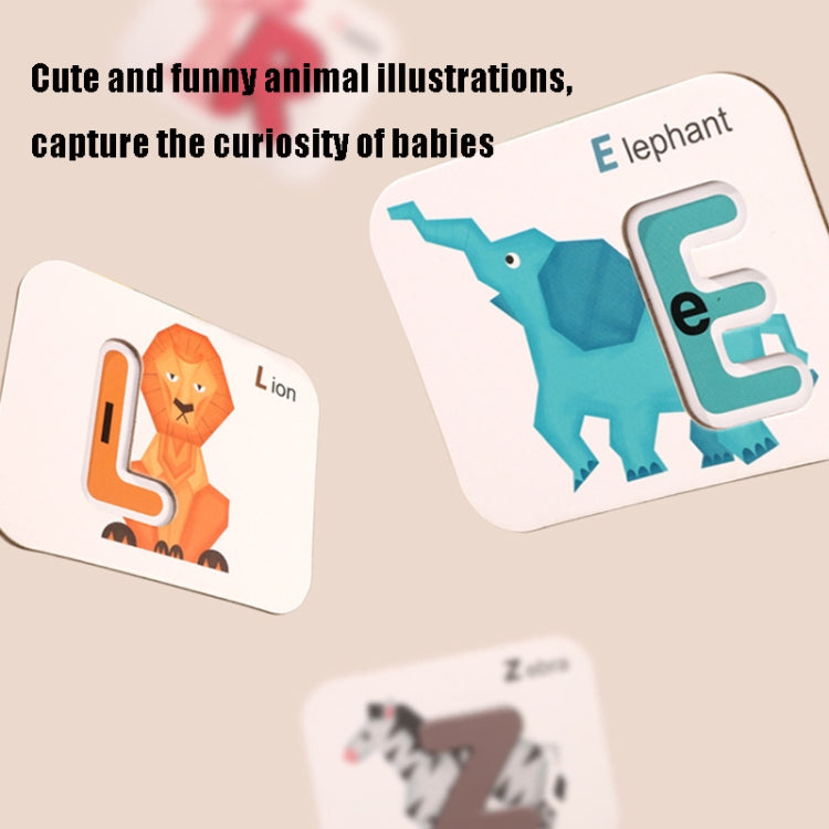 XHN-001 Number Letter Matching Cognitive Card Double-Sided 3D Puzzle Children Puzzle Early Education Toy, XHN-001 Double-Sided 3D Puzzle