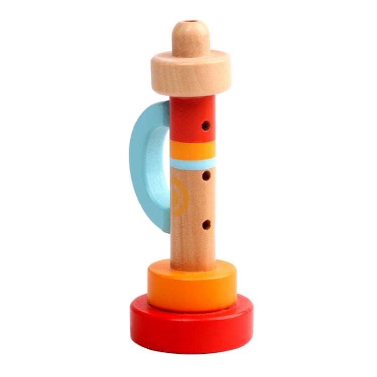 2 PCS Children Educational Early Education Wooden Horn Whistle Music Toy, 2 PCS Horn Whistle Music Toy