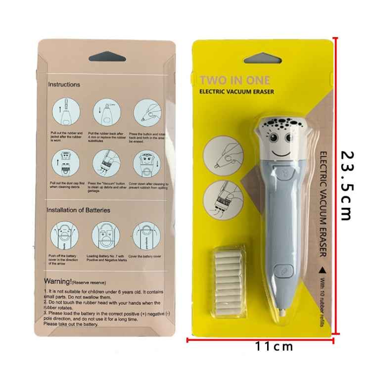 2 in 1 Vacuum Cleaner Electric Eraser Creative Students Studying Stationery