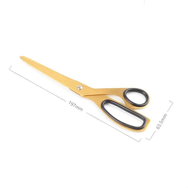 Office And Household Asymmetric Scissors Simple Brass Scissors