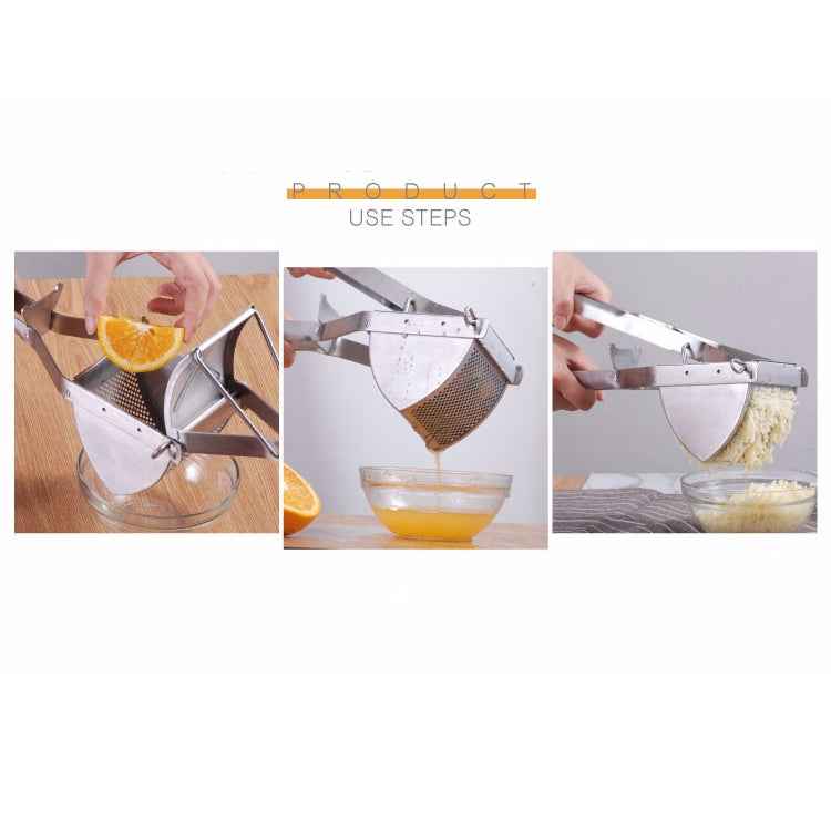 Manual Potato Masher Stainless Steel Mashed Potato Fruit Juicer