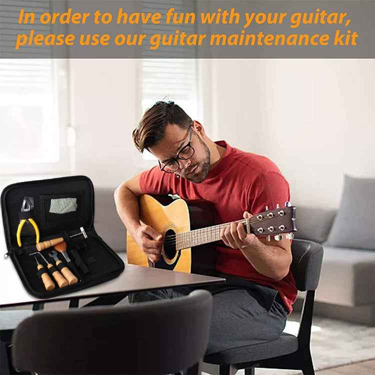 7 Piece Set Guitar String Changing Kit Guitar Repair & Care Tool