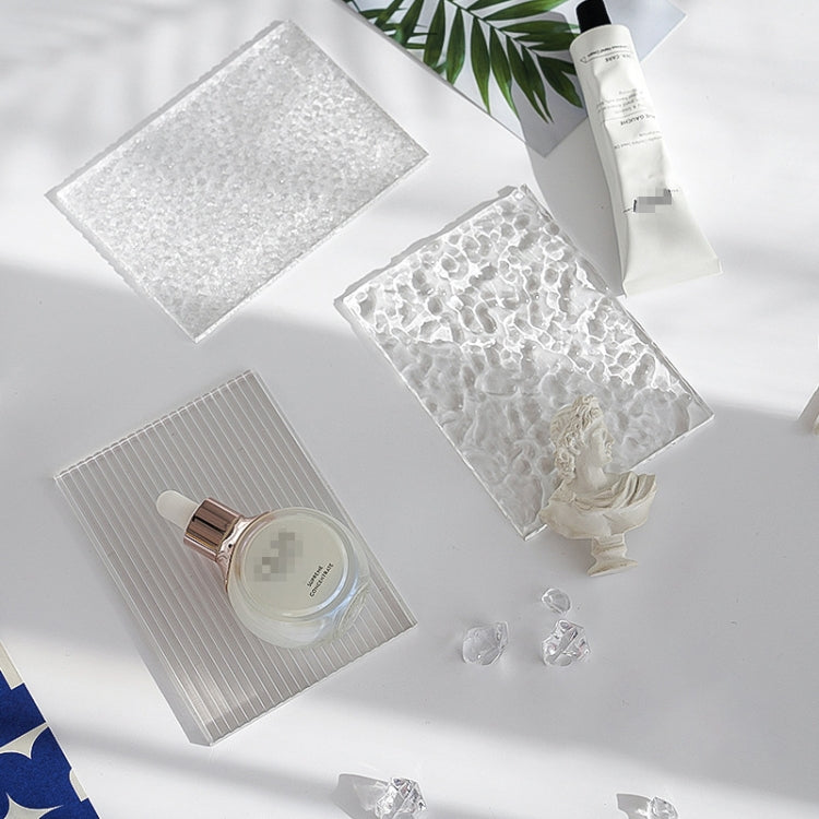 Acrylic Texture Background Board Photo Props Background Decorative Geometric Ornaments, 3 PCS 10 x 10cm, 2 PCS 10 x 15cm, 15 x 15cm, 15 x 20cm, 18 x 29cm