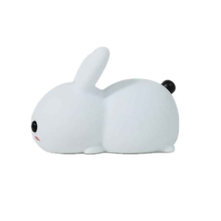 Silicone Rabbit LED Night Light USB Charging Dual-Tone Light Pat Light