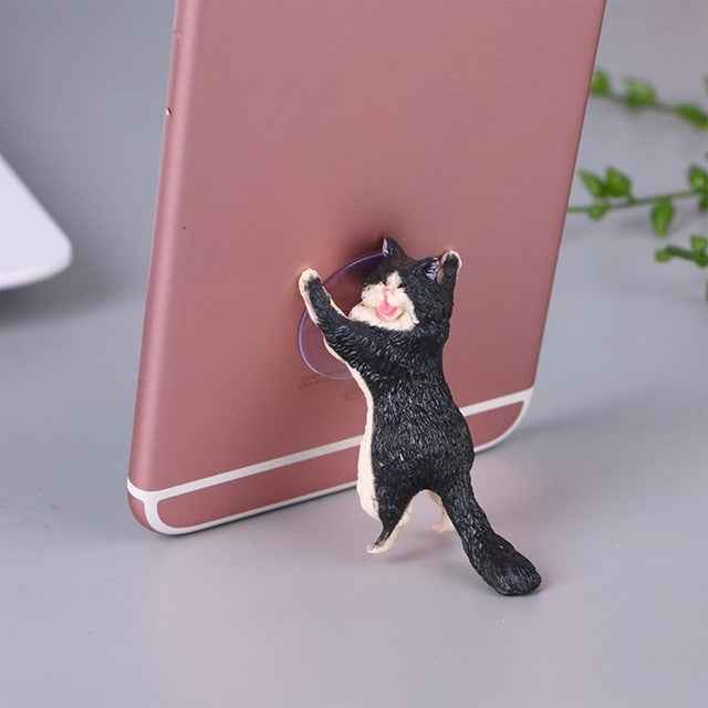60 PCS Sucker Design Cute Cat Smartphone Holder