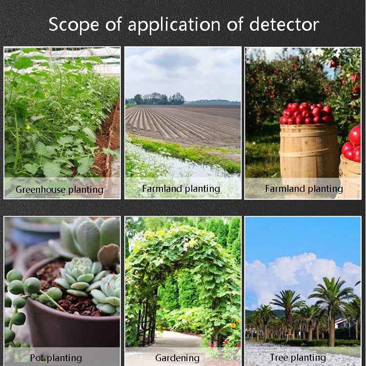 3 In 1 Soil Detector PH Value Light Intensity Test Pen Round Head Soil Dry Moisture Meter