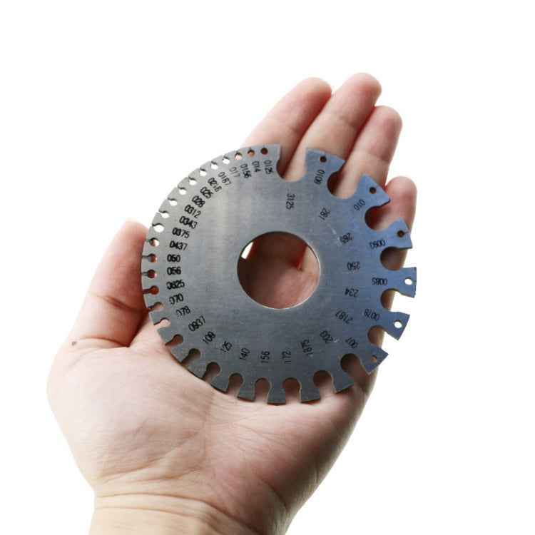 Stainless Steel Wire Gauge Model Weld Inspection Ruler Thickness Ruler Wire Welding Gauge