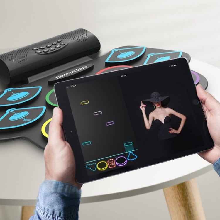 MD862M Bluetooth Drum Set For Beginners Learn To Play Portable Electronic Drums