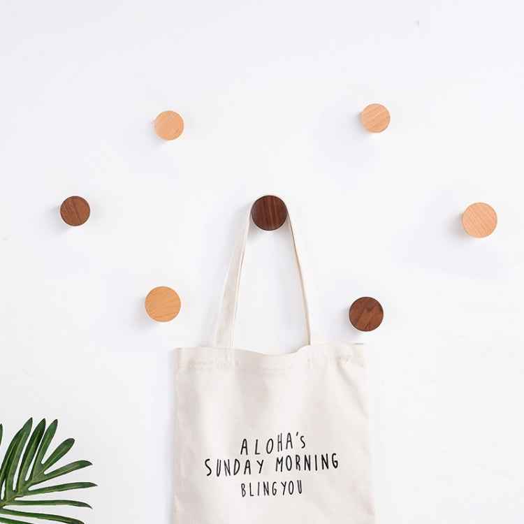 5 in 1 Solid Wood Coat Hook Wall Nail-Free Strong Sticky Hook