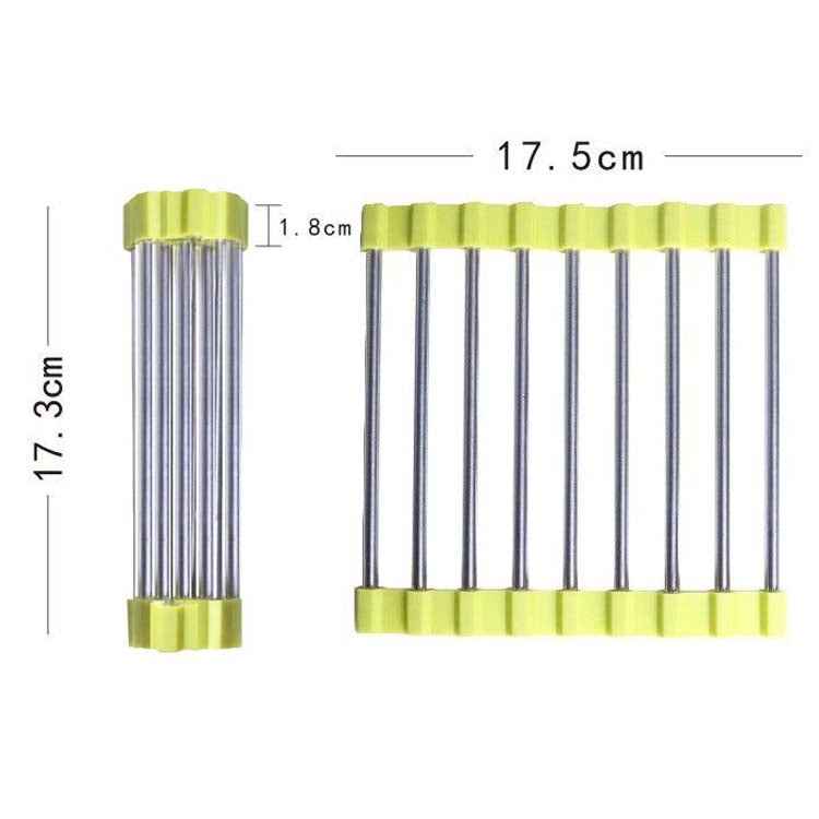 MS-202 Home Kitchen Stainless Steel Non-Slip Anti-Scalding Placemat Folding Heat Insulation Pot Mat, Color Random Delivery