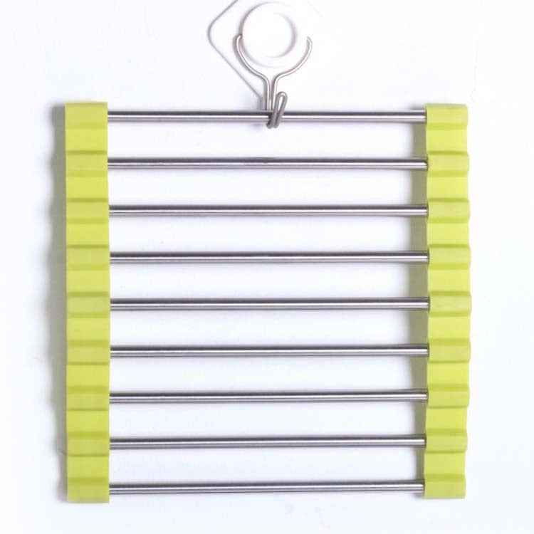 MS-202 Home Kitchen Stainless Steel Non-Slip Anti-Scalding Placemat Folding Heat Insulation Pot Mat, Color Random Delivery