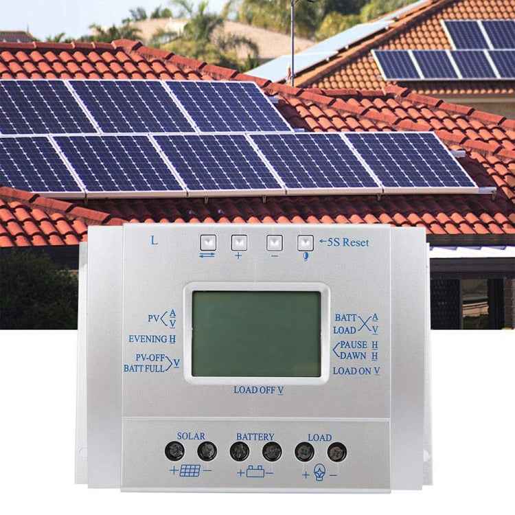 L60 12V/24V 60A Solar Controller Power Voltage Current LCD Display Solar Charge Controller