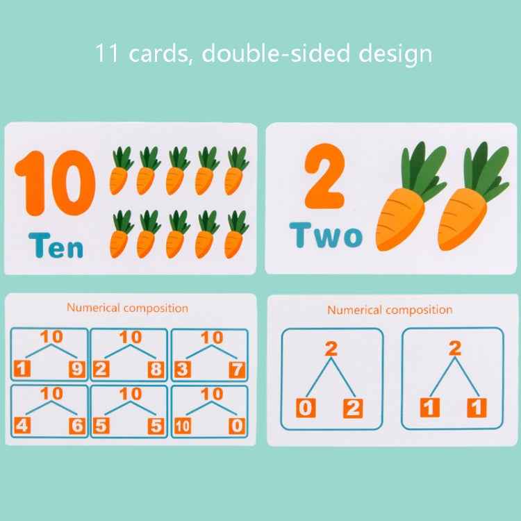 Children Early Education Puzzle Rabbit Balanced Toy Math Addition Subtraction Enlightenment Toy