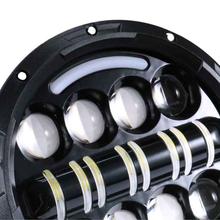 7 Inch Motorcycle Retro Modified Headlights Day Trip LED Far Near Beam Lights For Wrangler / Harley