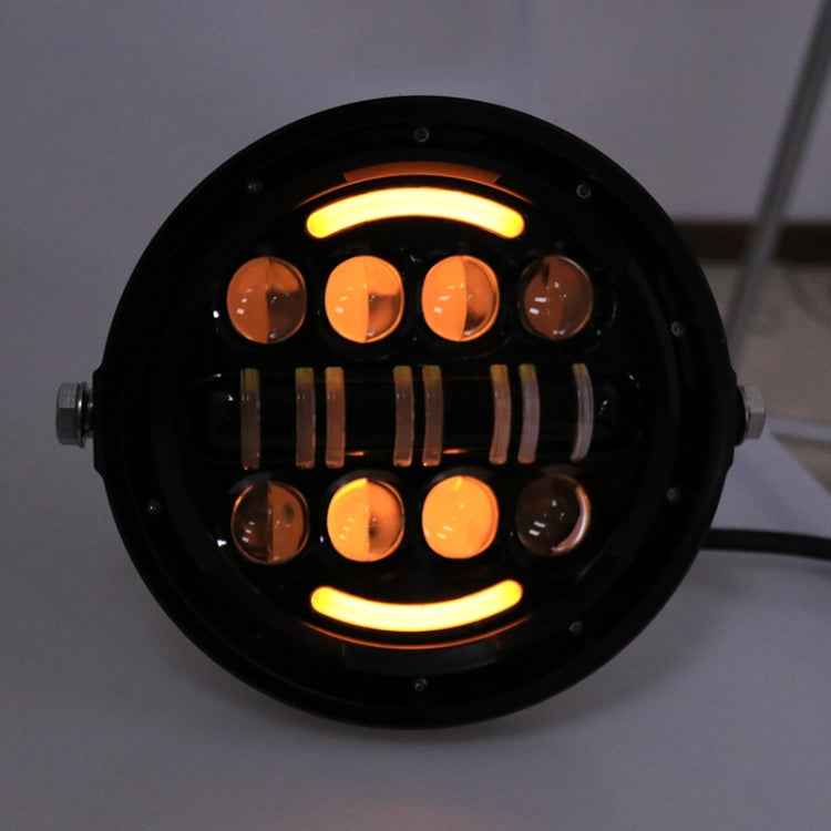 7 Inch Motorcycle Retro Modified Headlights Day Trip LED Far Near Beam Lights For Wrangler / Harley