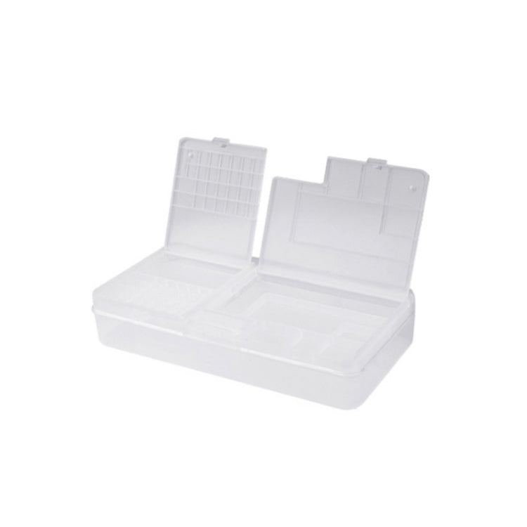 2 PCS Double-Layer Clamshell Mobile Phone Repair Parts Turnover Box Mobile Phone Disassembly Screw Component Storage Box