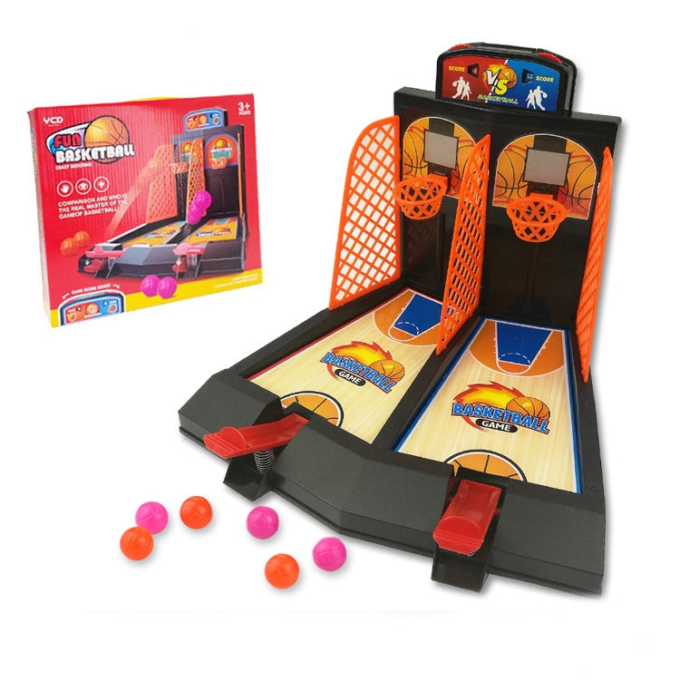 2 PCS Double Battle Basketball Toys Children Finger Catapult Basketball Court Desktop Shooting Parent-Child Game, 2 PCS Double Battle Basketball