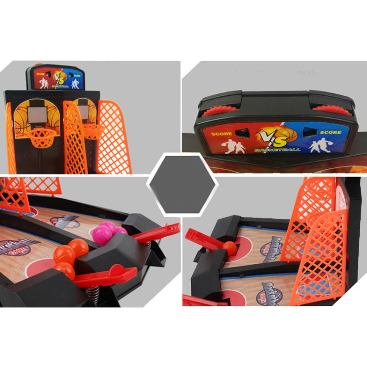 2 PCS Double Battle Basketball Toys Children Finger Catapult Basketball Court Desktop Shooting Parent-Child Game, 2 PCS Double Battle Basketball