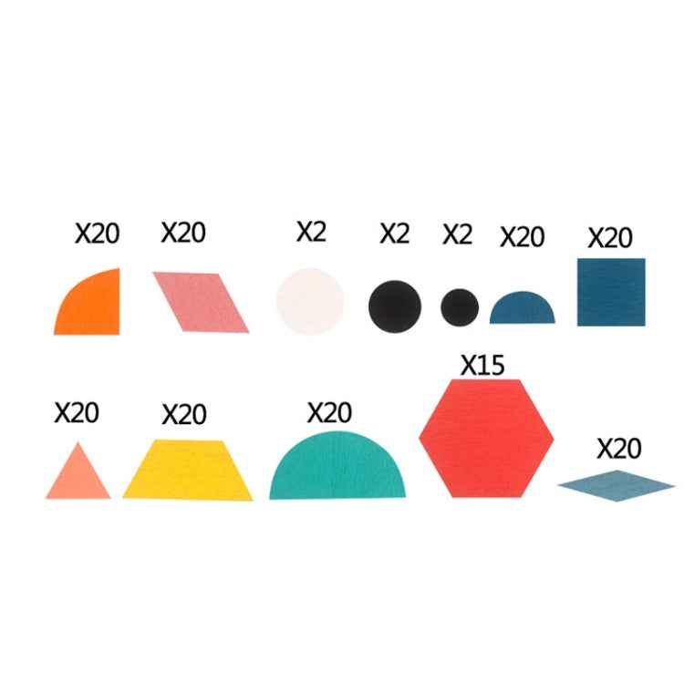 Wooden 180 Pieces Three-Dimensional Shape Puzzle Toy Children Early Education Animal Jigsaw