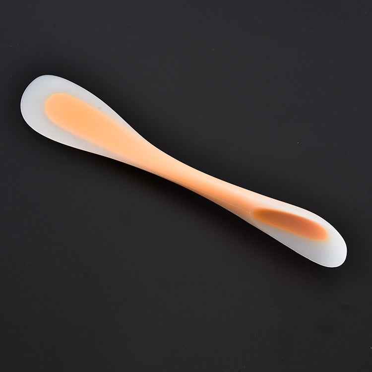 Multifunctional Double-Headed Dual-Purpose Silicone Spatula Translucent Spoon Baking Tool, Random Color Delivery