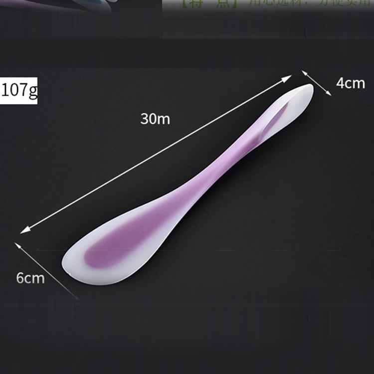 Multifunctional Double-Headed Dual-Purpose Silicone Spatula Translucent Spoon Baking Tool, Random Color Delivery