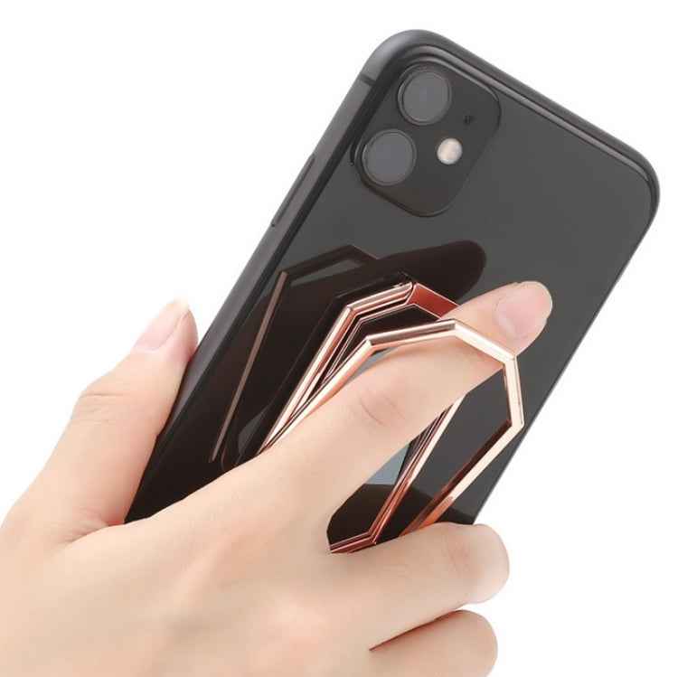 Folding And Sticking Zinc Alloy Mobile Phone Ring Holder Car Magnetic Ring Buckle