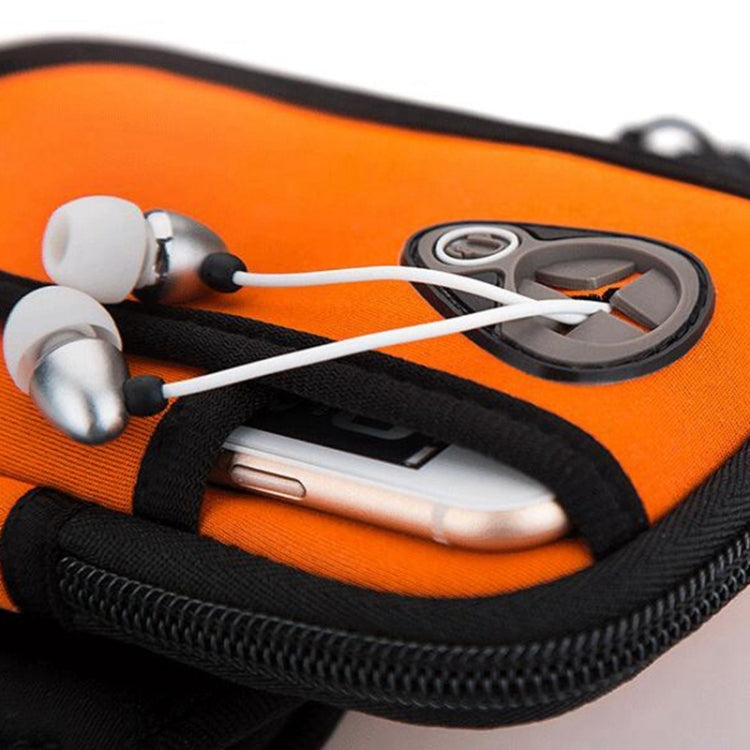 Running Mobile Phone Arm Bag Sports Mobile Phone Arm Sleeve, 10.5x19cm (Orange), 10.5x19cm (Light Blue), 10.5x19cm (Navy Blue), 10.5x19cm (Red), 10.5x19cm (Black)