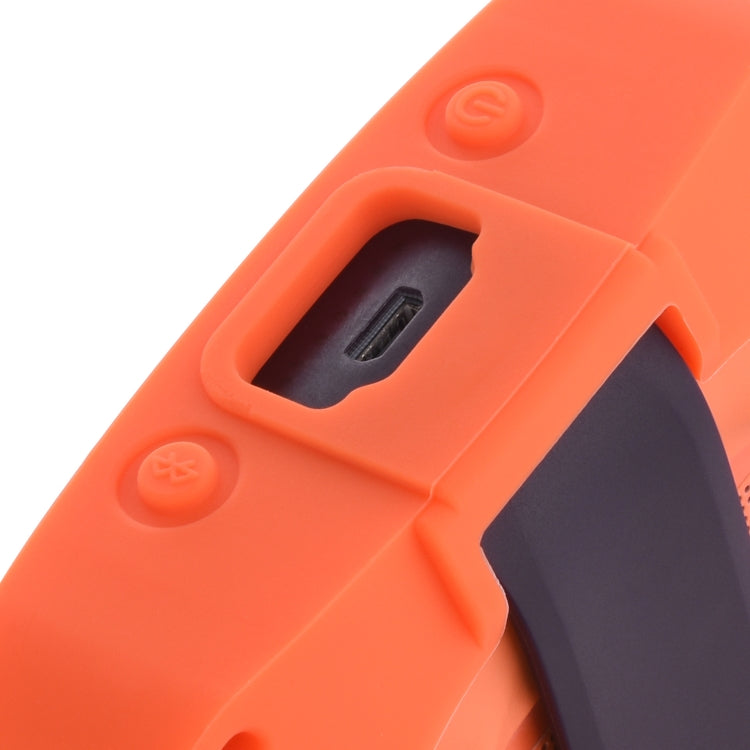 Anti-Drop Silicone Audio Storage Protective Cover For Bose Soundlink Micro, Silicone case Orange, Silicone case Dark Gray