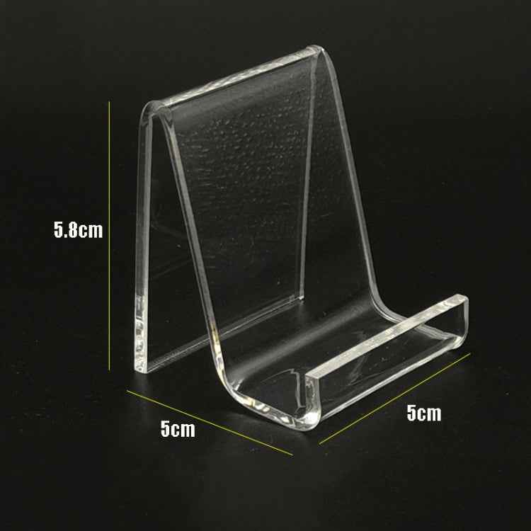 QH-040 10 PCS Acrylic Transparent Mobile Phone Display Stand