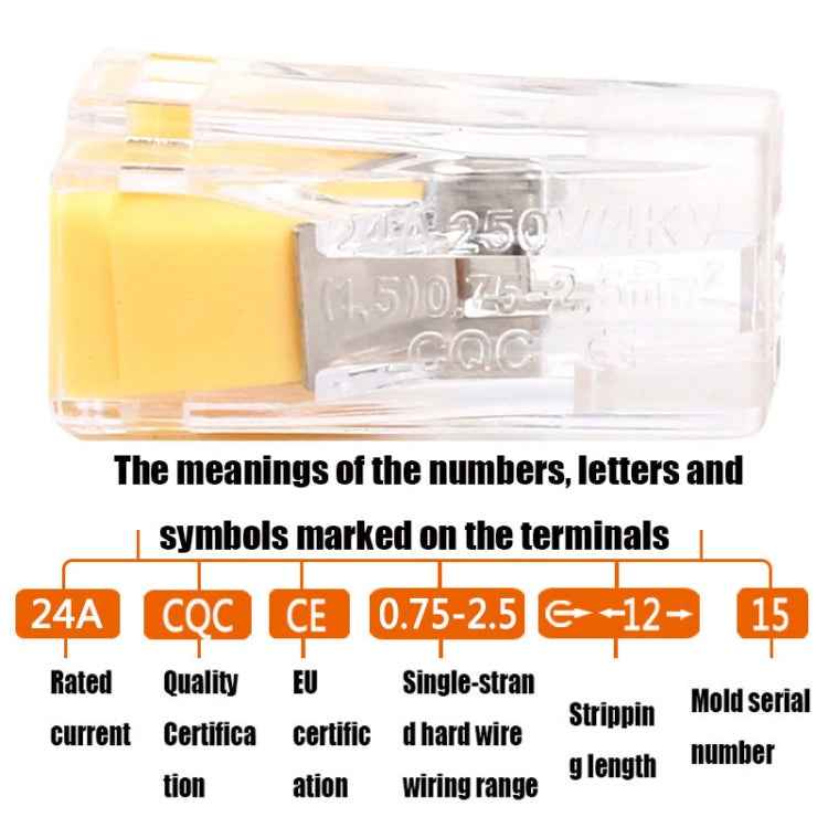 10 PCS VSE-102A Wire Connector Terminal 1-2.5 Square Hard Wire Terminal