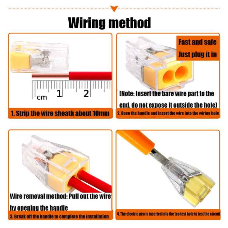 10 PCS VSE-102A Wire Connector Terminal 1-2.5 Square Hard Wire Terminal