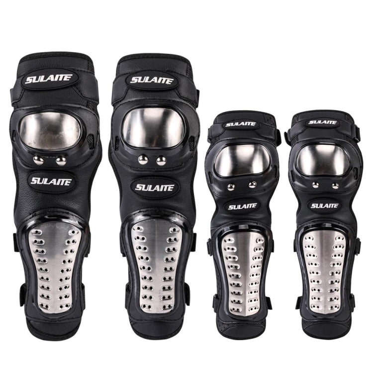 SULAITE GT341 Motorcycle Stainless Steel Knee Pads Elbow Pads Off-Road Cycling Racing Anti-Fall Sports Protective Gear, GT341