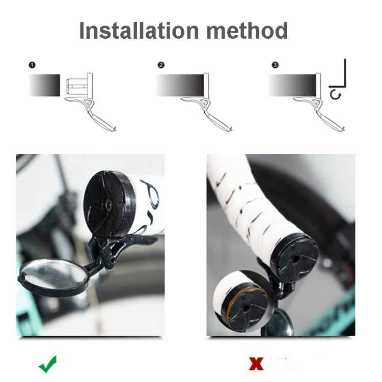 Bicycle Rearview Mirror Road Handlebar Plug Reflector Bicycle Equipment