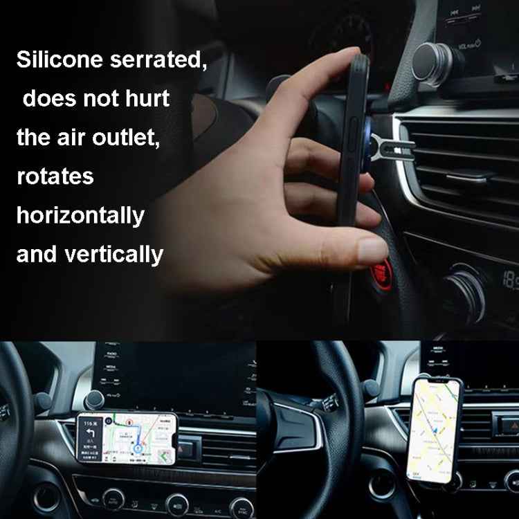 3 PCS Creative Car Phone Holder Car Multi-Function Air Outlet Navigation Ring Bracket