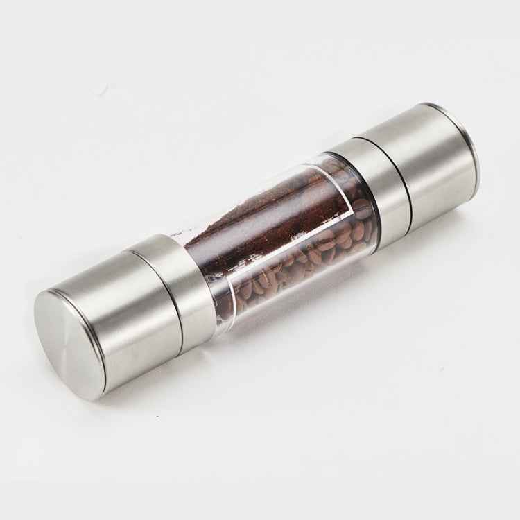 2 in 1 Stainless Steel Manual Pepper Mill Double-Head Pepper Mill