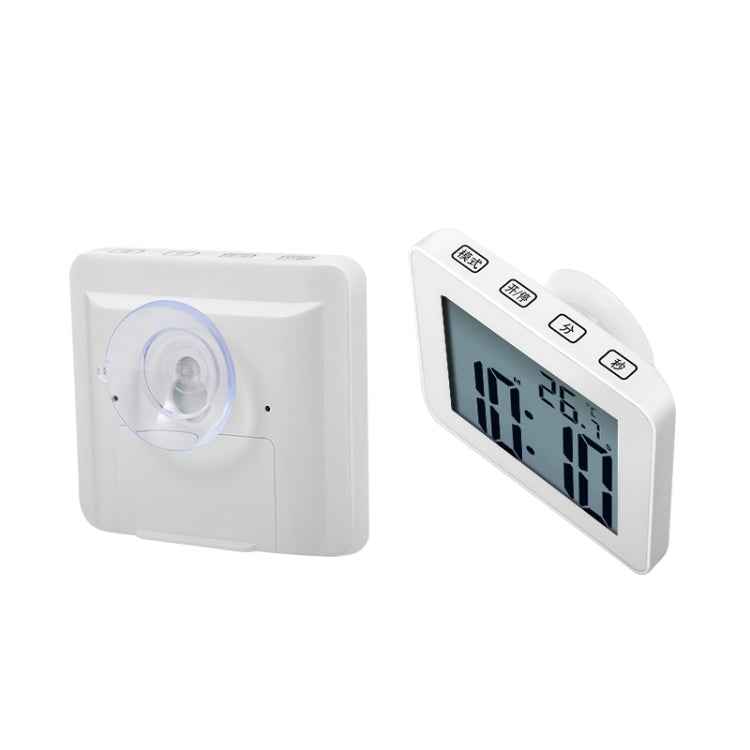 Waterproof Wall Clock LCD Bathroom Clock Kitchen Electronic Alarm Clock