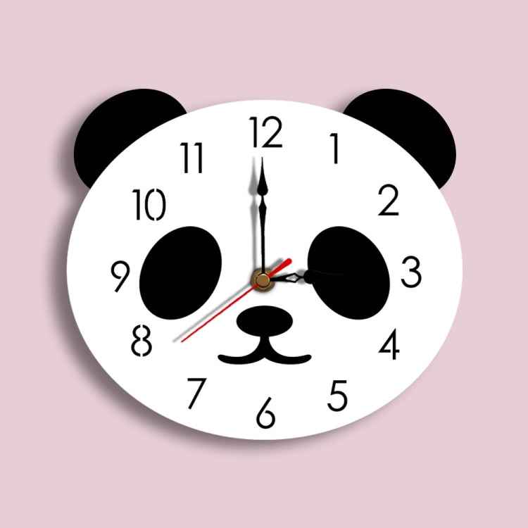 Cartoon Wall Clock Acrylic Clock Panda Simple Home Wall Clock