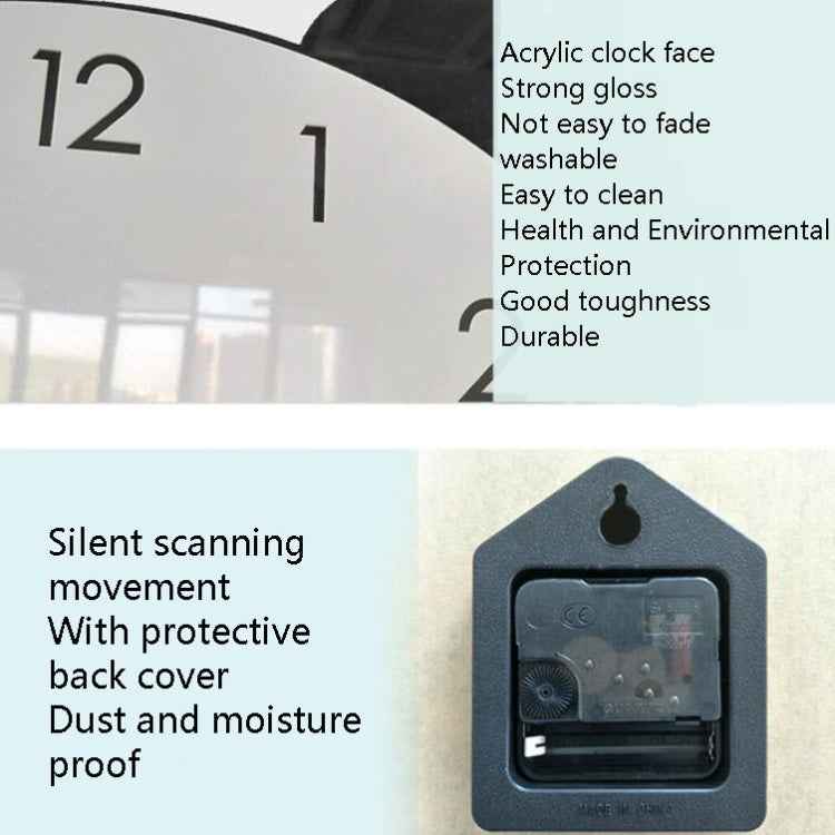 Cartoon Wall Clock Acrylic Clock Panda Simple Home Wall Clock