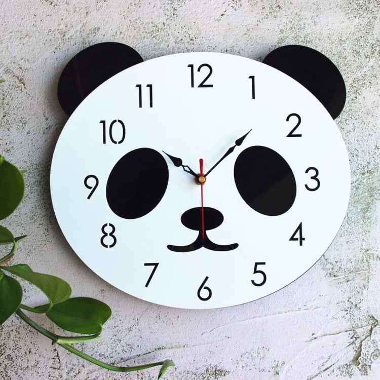 Cartoon Wall Clock Acrylic Clock Panda Simple Home Wall Clock