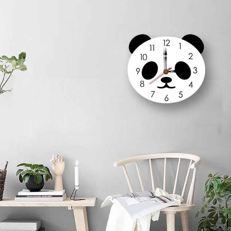 Cartoon Wall Clock Acrylic Clock Panda Simple Home Wall Clock