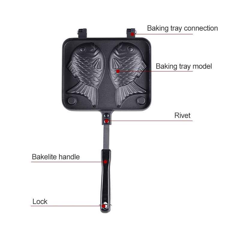 Fish-Shaped Bakeware Waffle Pan Baking Sea Bream Cake Mold Home Tools