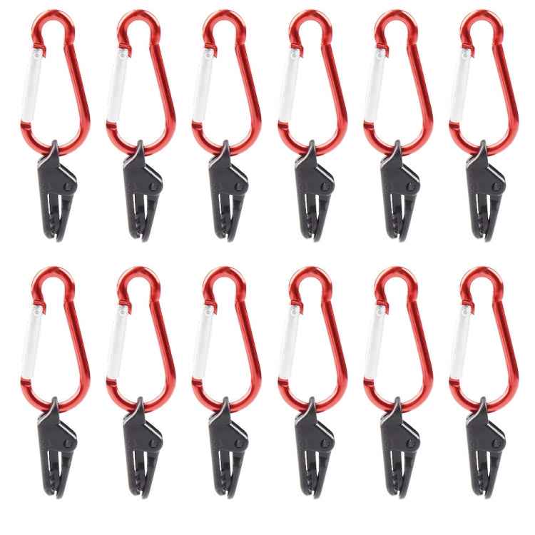 20 PCS Camping Tent Windproof Fixing Clip Outdoor Barbecue Canopy Tarp Fixed Pull Point Clip