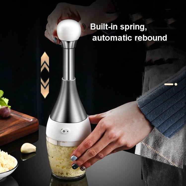 304 Stainless Steel Pressing Mincer Household Multifunctional Vegetable Cutter Pounding Garlic
