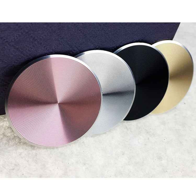 10 PCS CD Texture Aluminum Alloy Magnetic Sheet Magnetic Patch Set For Car Phone Holder, With Alcohol Cotton Sheet And Protective Film