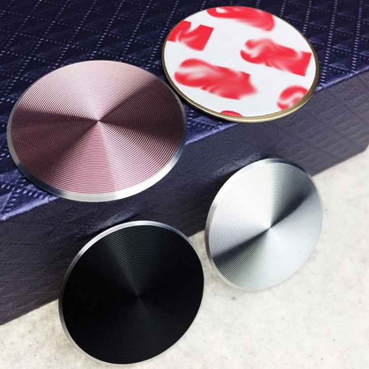10 PCS CD Texture Aluminum Alloy Magnetic Sheet Magnetic Patch Set For Car Phone Holder, With Alcohol Cotton Sheet And Protective Film