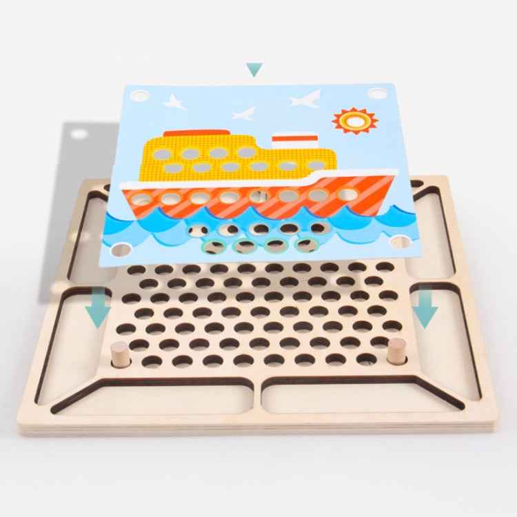 Chopsticks Clip Beads Educational Toys Hand-Eye Coordination Concentration Training Toys Random Color Delivery