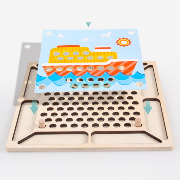 Chopsticks Clip Beads Educational Toys Hand-Eye Coordination Concentration Training Toys Random Color Delivery, Chopsticks Clip Beads