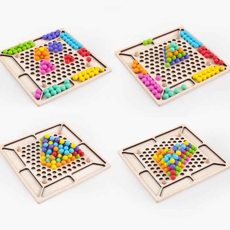 Chopsticks Clip Beads Educational Toys Hand-Eye Coordination Concentration Training Toys Random Color Delivery