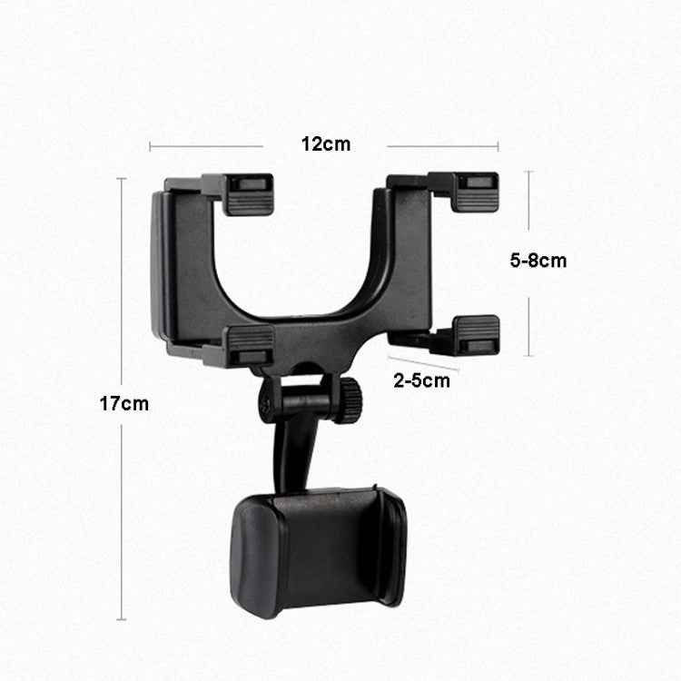 2 PCS Car Rearview Mirror Mobile Phone Bracket Tachograph Fixing Clip