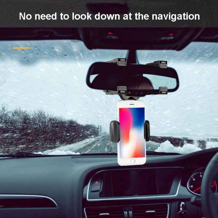 2 PCS Car Rearview Mirror Mobile Phone Bracket Tachograph Fixing Clip